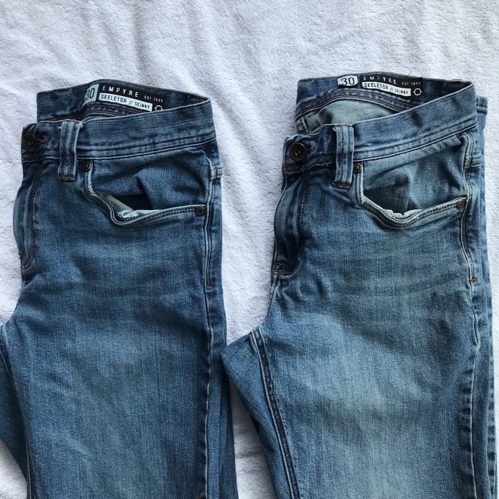 2 pairs Empyre Skeletor//Skinny jeans